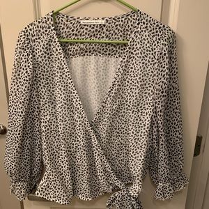Chiffon Animal Print Blouse